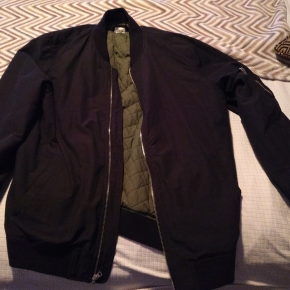 black bomber jacket gap